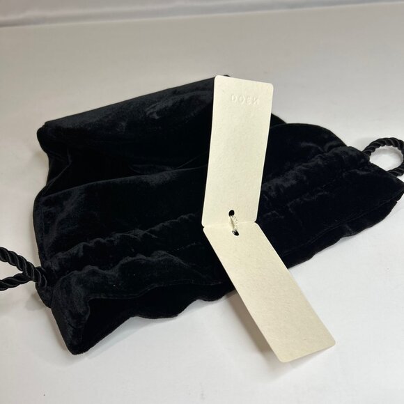 DOEN RMS BEAUTY Collaboration Purse Bag Satchel Black Felt - Picture 8 of 12